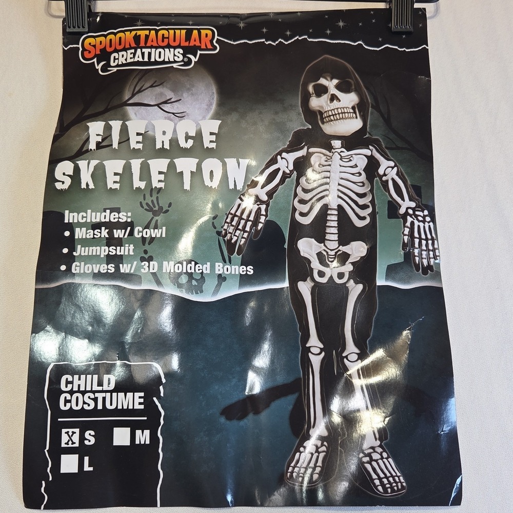 Fierce‎ Skeleton Costume Child Small Spooktacular